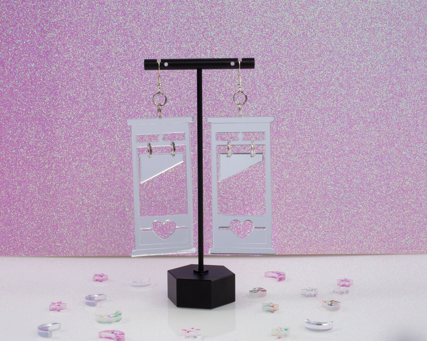 Eat the Rich Guillotine Acrylic Earrings