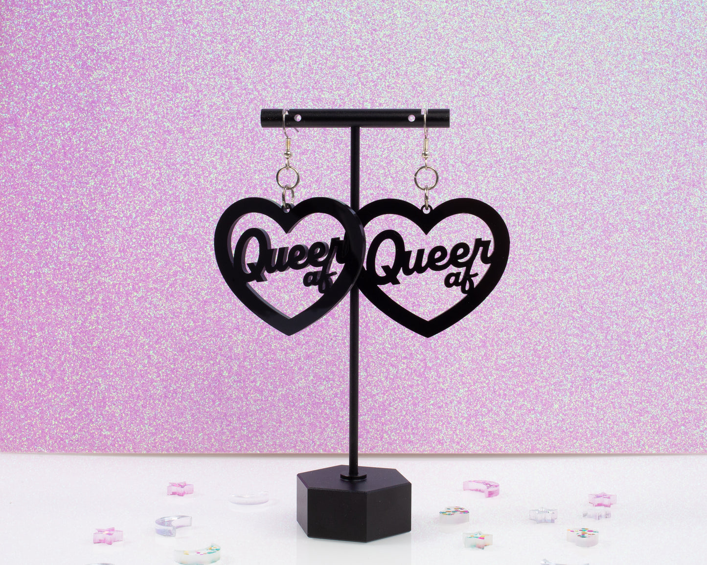 Queer AF Acrylic Earrings