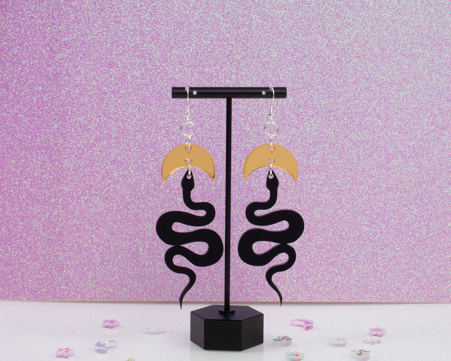 Snakey Boiz Acrylic Earrings