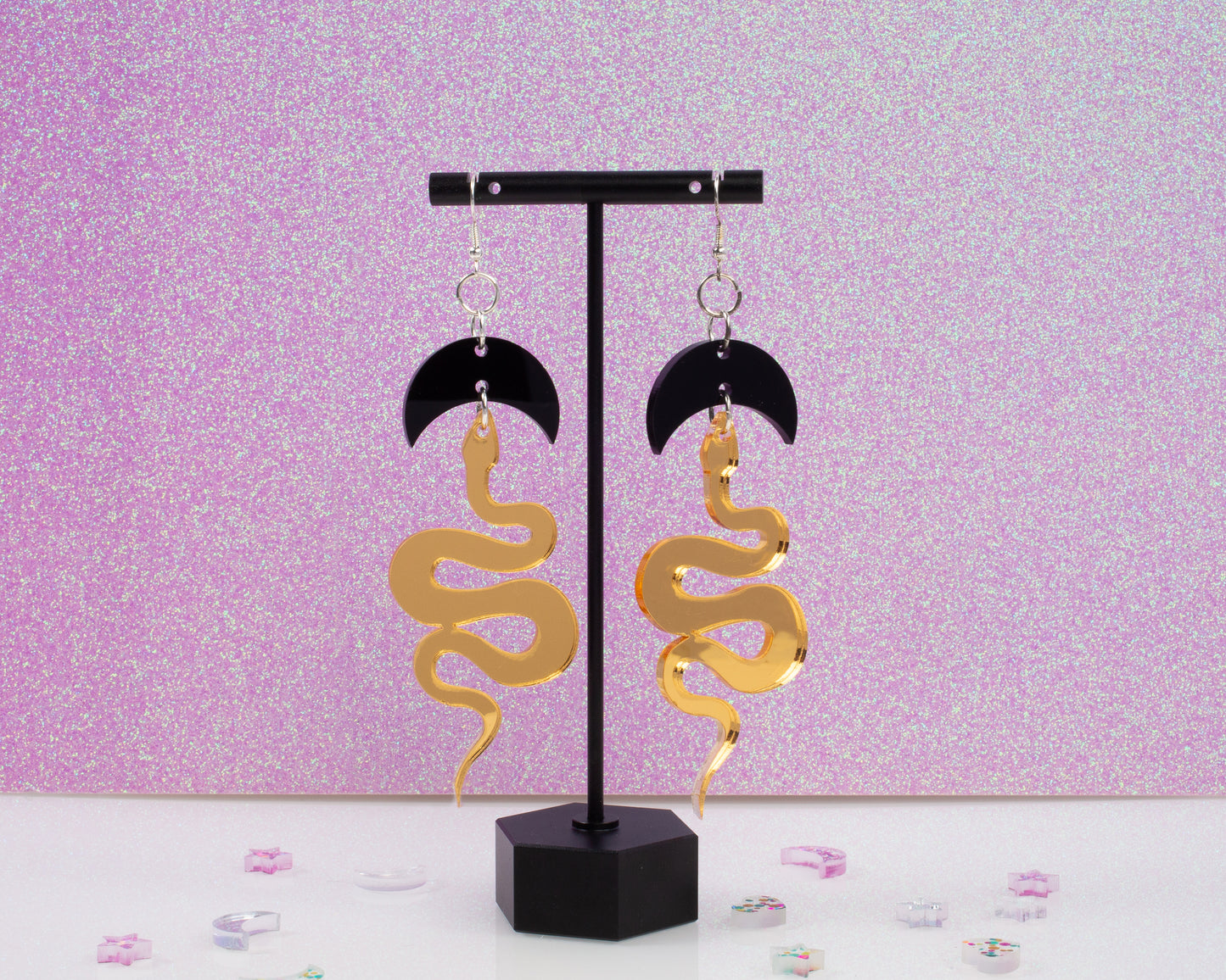 Snakey Boiz Acrylic Earrings