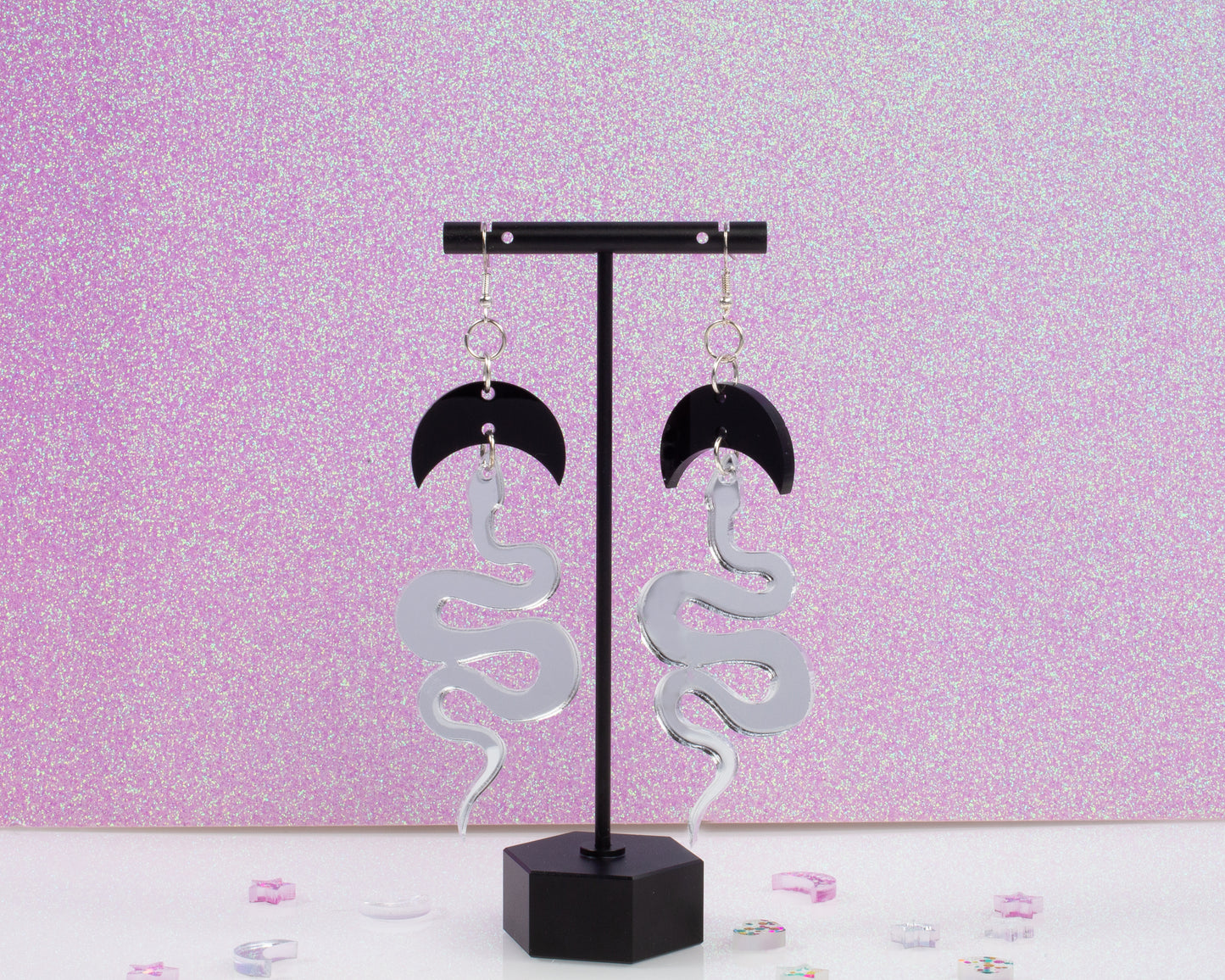 Snakey Boiz Acrylic Earrings