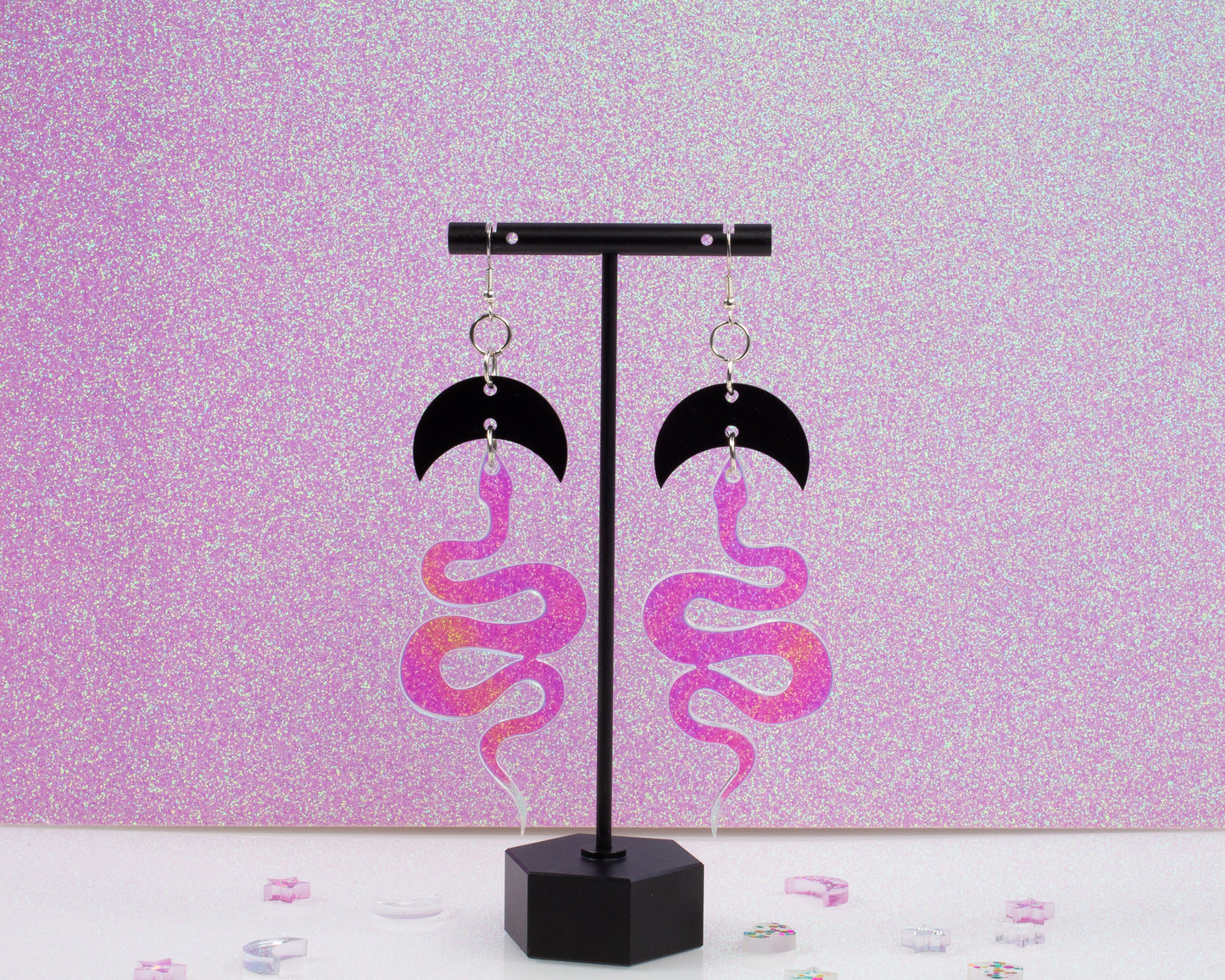 Snakey Boiz Acrylic Earrings