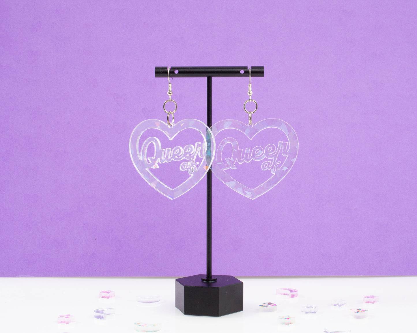 Queer AF Acrylic Earrings