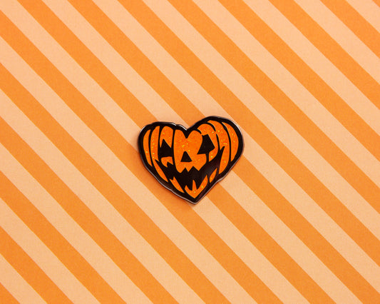 Spooky Pumpkin Enamel Pin