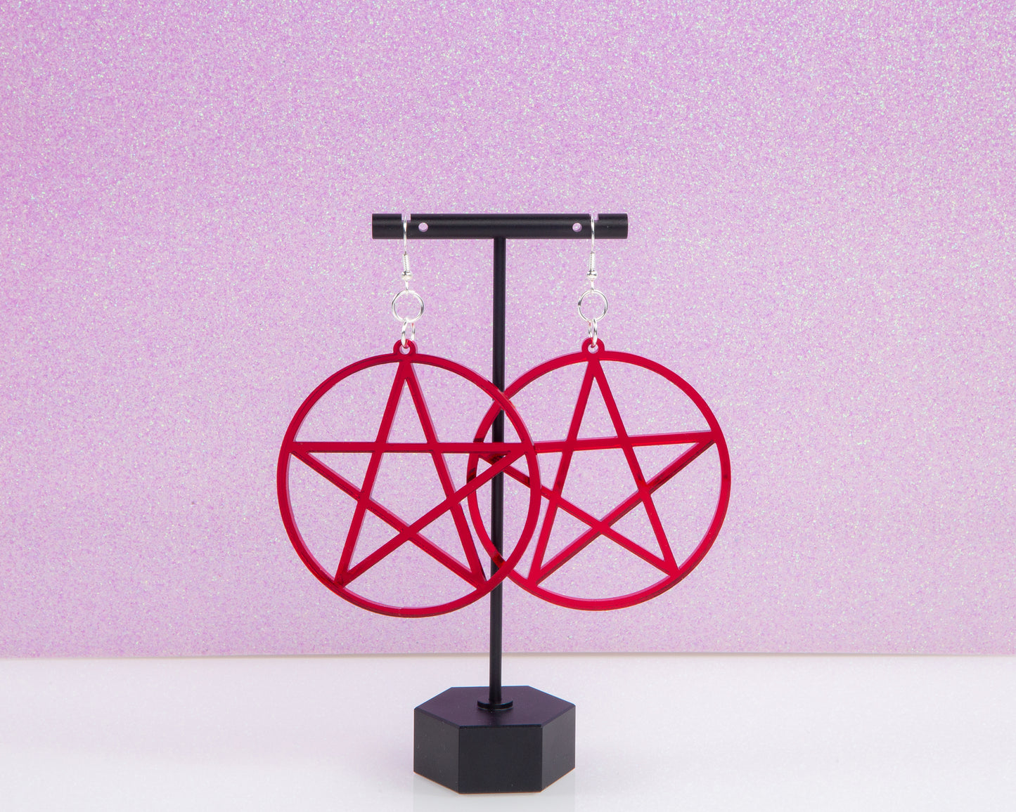 Pentagram Acrylic Earrings