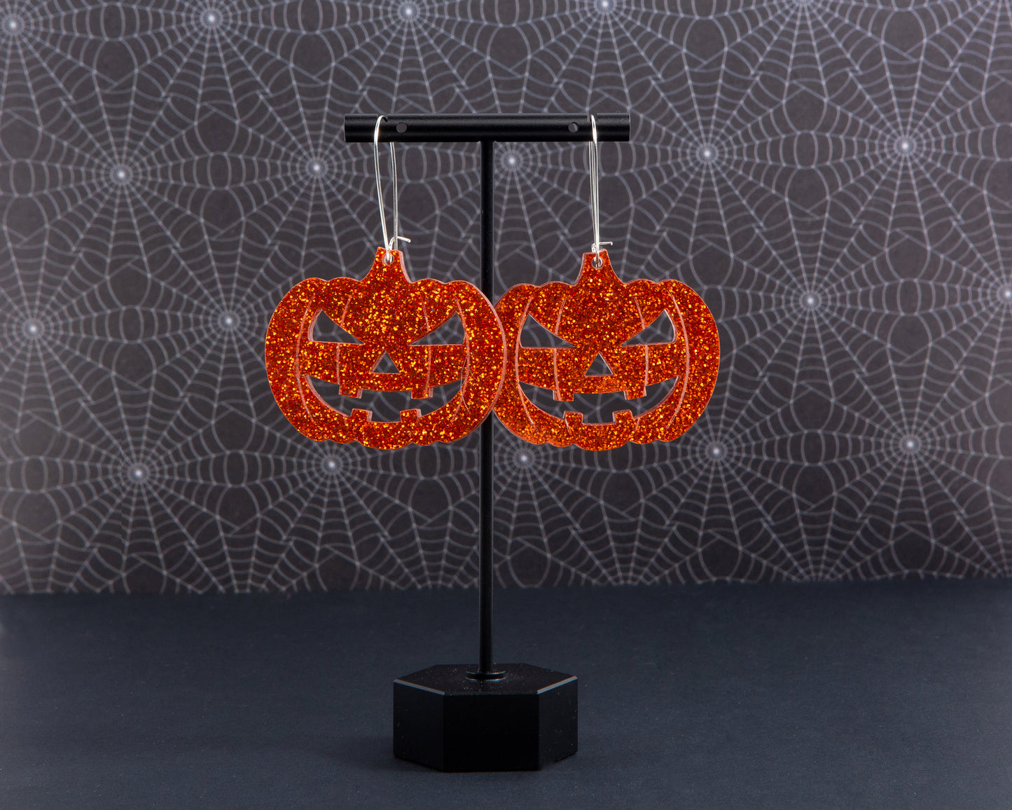 Jack-O-Lantern Acrylic Earrings